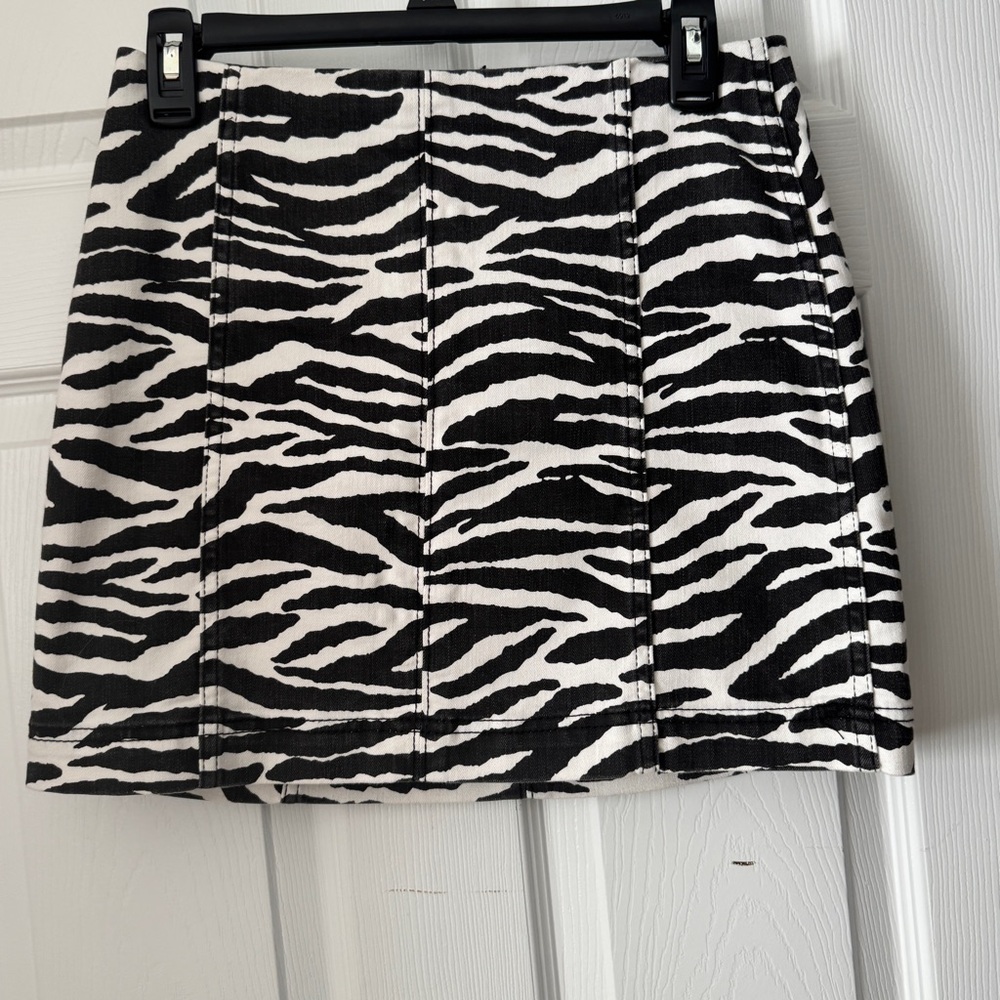 Zebra Print Skirt